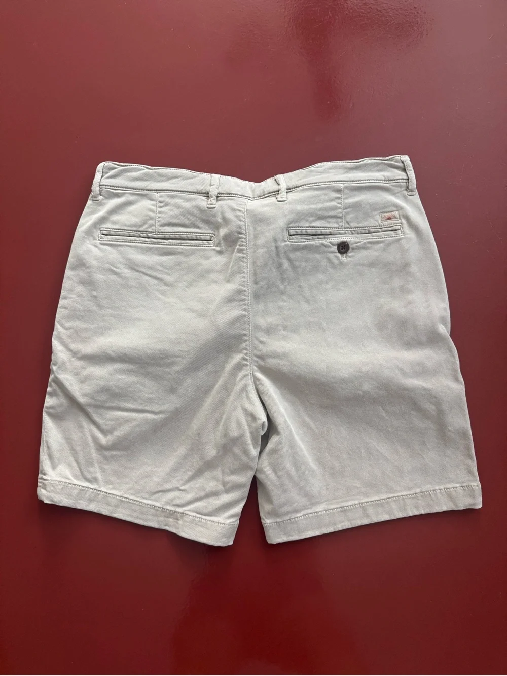 Faherty Flat-Front Coastline Chino Shorts - Khaki